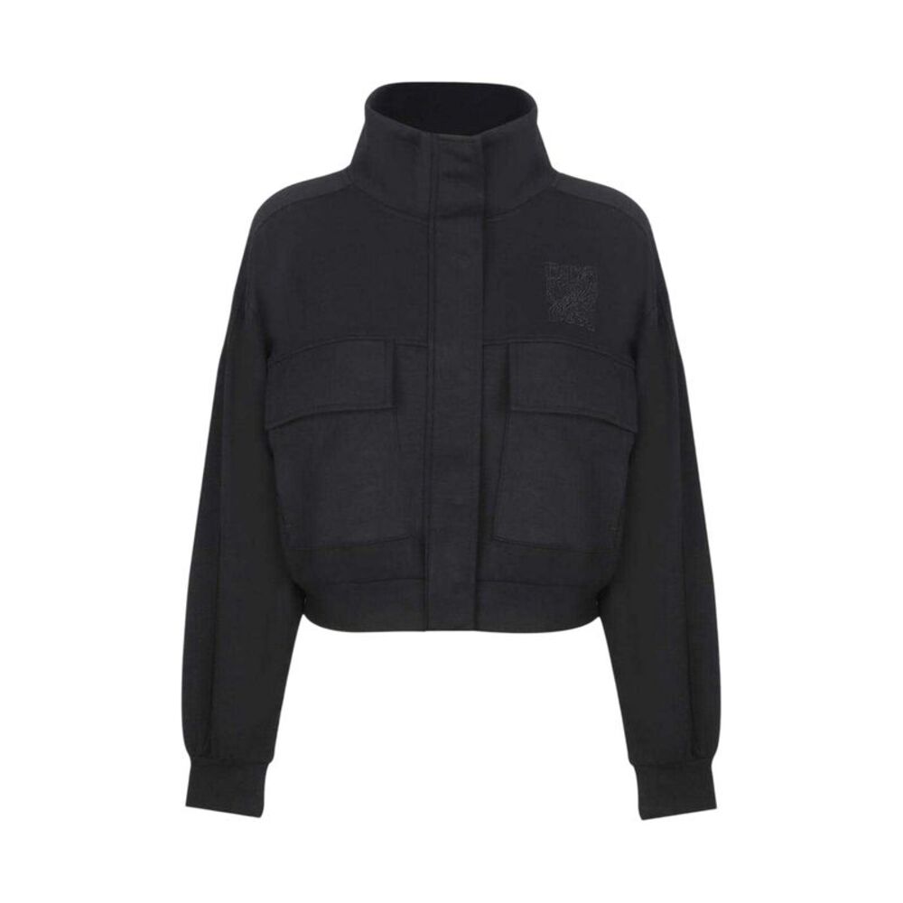 Biba Womens/Ladies Funnel Neck Crop Sweatshirt / Black